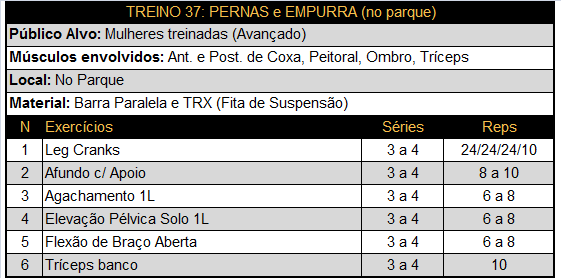 Treino 37 - Perna / Empurra (Parque) 1