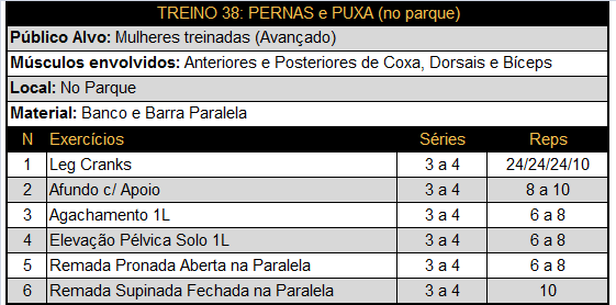 Treino 38 - Perna / Puxa (Parque) 1