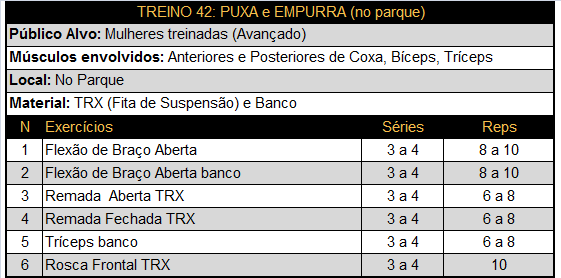 Treino 42 - Puxa / Empurra (Parque) 1